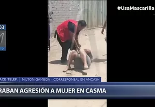 Vecinos registran agresión a una mujer en Casma