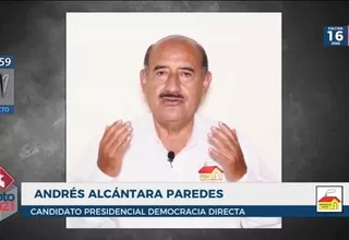 Andrés Alcántara: “Me comprometo a respetar y garantizar el derecho de la propiedad”