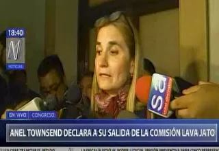 Anel Townsend: Susana Villarán está dando la cara, eso me parece correcto