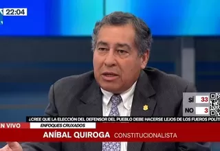 Aníbal Quiroga: Si es por méritos, nadie da la talla para ser elegido Defensor del Pueblo