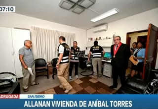 Aníbal Torres: Imágenes de la intervención a la casa en San Isidro del expremier