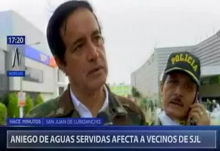 SJL: alcalde Álex Gonzales declara en emergencia la zona afectada por aniego