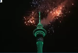 Año Nuevo: Nueva Zelanda festeja con un gran show de fuegos artificiales