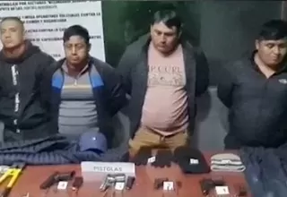 Arequipa: detienen a sujetos armados acusados de asaltar y extorsionar mineros