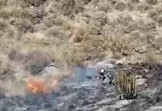 Arequipa: incendio forestal en faldas del volcán Misti fue controlado