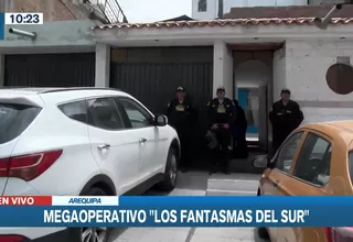 Arequipa: Realizan megaoperativo en Paucarpata y Miraflores contra banda criminal "Los fantasmas del sur" 