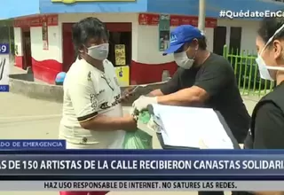 Artistas de la calle recibieron donativos de la Municipalidad de Lima