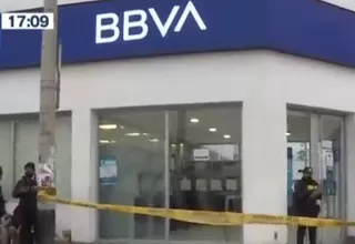 Asaltan agencia bancaria en Lurín