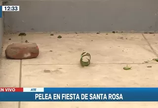 Ate: Fiesta por Santa Rosa de Lima terminó en pelea 