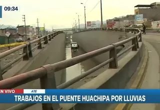 Ate: Puente Huachipa presenta daños tras intensas lluvias
