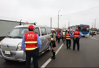 ATU: más de 150 vehículos fueron intervenidos durante operativo