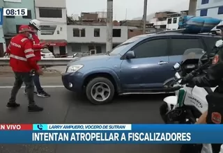 Autopista Ramiro Prialé: Detienen a conductor que casi atropella a fiscalizadores de la Sutran 