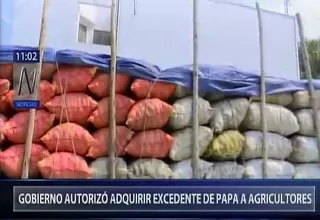 Autorizan al Minagri comprar excedentes de papa blanca por S/ 50 millones