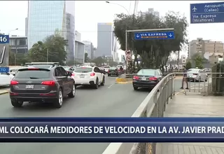 Avenida Javier Prado: Municipalidad de Lima implementará medidores de velocidad