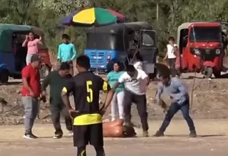 Ayacucho: barristas se enfrentaron a golpes en campeonato deportivo