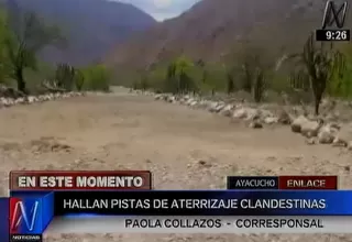 Ayacucho: Policía destruyó dos pistas clandestinas de narcotraficantes
