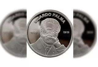 Banco Central de Reserva emite moneda de S/1 alusiva a Ricardo Palma