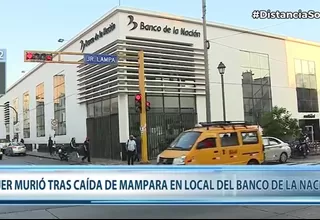Banco de la Nación: Hijo de mujer fallecida señaló que la entidad debe responder por mantenimiento de sede