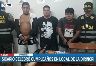 Barranca: Detenido por sicariato celebró cumpleaños dentro de sede policial