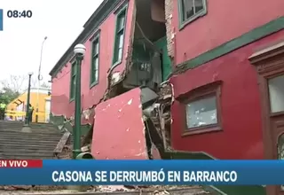 Barranco: Casona de 112 años se derrumbó en el pasaje Zepita