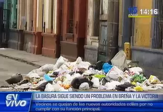 Basura en las calles, problema que persiste en Breña y La Victoria