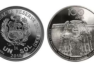 El BCRP emitió moneda en conmemoración a los 100 años de la Escuela de Bellas Artes