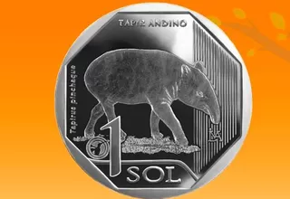 BCRP puso en circulación moneda de 1 sol alusiva al Tapir Andino