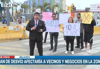 Bellavista: Vecinos protestan por plan de desvío de la Línea 2 del Metro de Lima