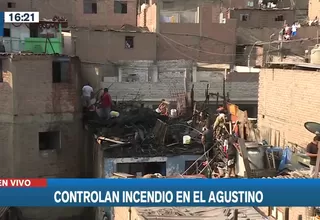 Bomberos controlaron incendio que arrasó el cuarto piso de una vivienda en El Agustino