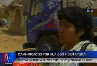 Cajamarquilla: sobrevivientes de huaicos piden ayuda