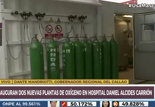 Callao: Inauguraron dos nuevas plantas de oxígeno en el Hospital Daniel Alcides Carrión