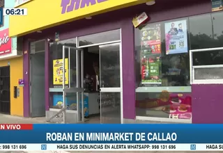 Callao: Ladrones roban en minimarket de Bellavista