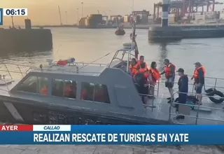 Callao: Rescataron a 22 turistas tras hundirse yate en el mar