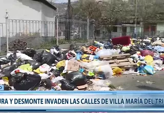 Calles de Villa María del Triunfo invadidas por basura y desmonte