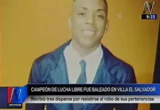 Villa El Salvador: deportista de 17 años fue herido de bala tras robo 