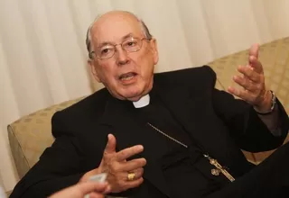 Cardenal Cipriani: "No dejemos que la violencia sea el diálogo"
