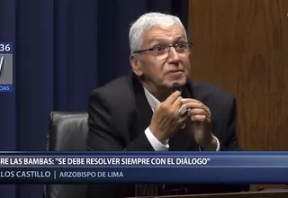 Carlos Castillo sobre caso Las Bambas: "Se debe resolver con el diálogo"