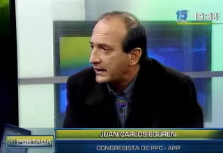 Carlos Eguren negó que su campaña haya sido financiada por Buenaventura