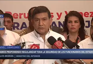 Carlos Morán anunció que los congresistas ya no tendrán seguridad policial