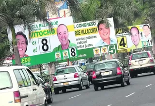 Carteles de campaña electoral invaden Lima