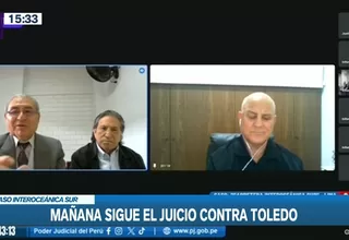 Caso Interoceánica Sur: Este lunes continuará el juicio oral contra Alejandro Toledo
