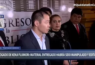 Caso Moisés Mamani: Abogado de Kenji Fujimori sostuvo que material habría sido manipulado