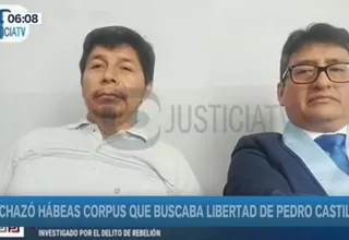 Caso Pedro Castillo: Sala declaró improcedente hábeas corpus que buscaba anular prisión preventiva