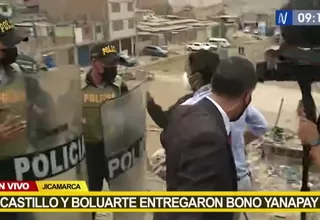 Castillo evitó responder a la prensa durante actividad en Jicamarca