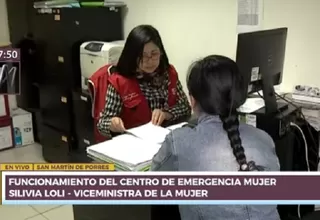 El Centro de Emergencia Mujer atendió alrededor de 65,000 casos en 2018