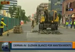 Centro de Lima: desde hoy cerrarán tramo de la avenida Guzmán Blanco