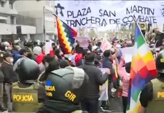Centro de Lima: marchas a favor y en contra del gobierno de Pedro Castillo  