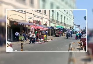 Cercado de Lima: ambulantes invaden el Jr. Andahuaylas