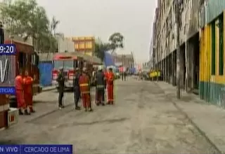 Cercado de Lima: columna de fuego se registró en la galería Nicolini