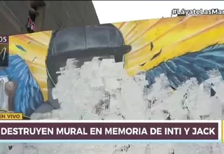 Cercado de Lima: Destruyen mural y altar hecho en memoria de Inti y Bryan